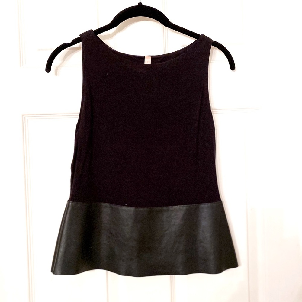 Black Bailey 44 leather tank